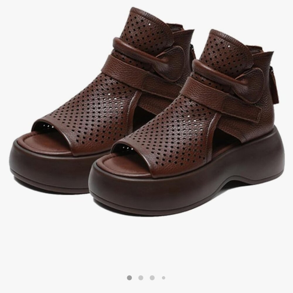 Brown orthopedic sandals